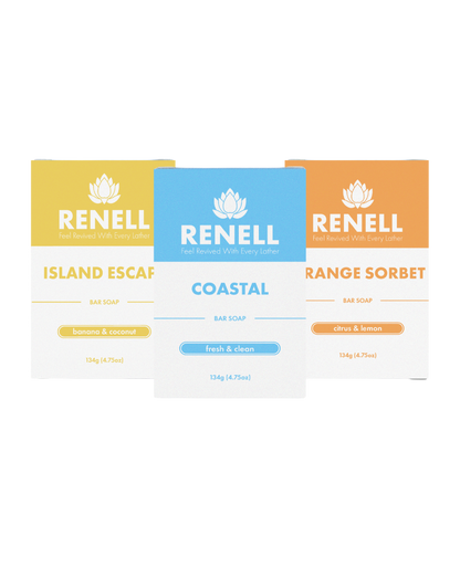 Tropical Set - Coastal, Island Escape, & Orange Sorbet Bar Soap