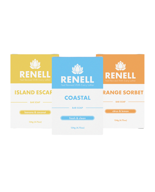 Tropical Set - Coastal, Island Escape, & Orange Sorbet Bar Soap